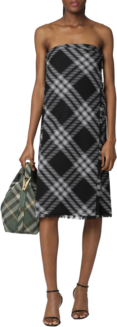 Burberry Off-the-shoulder dress Zwart