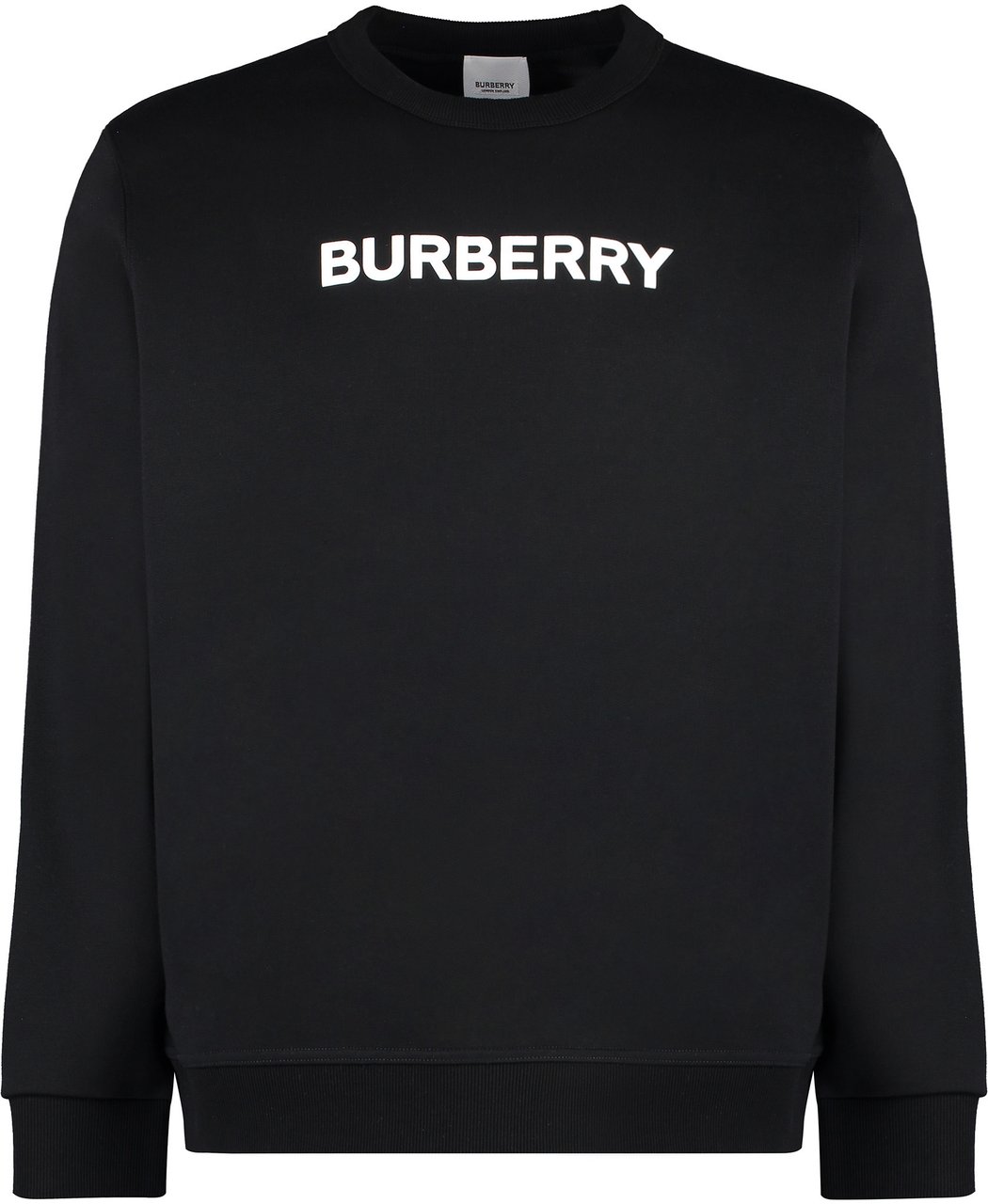 Burberry Cotton crew-neck sweatshirt Zwart