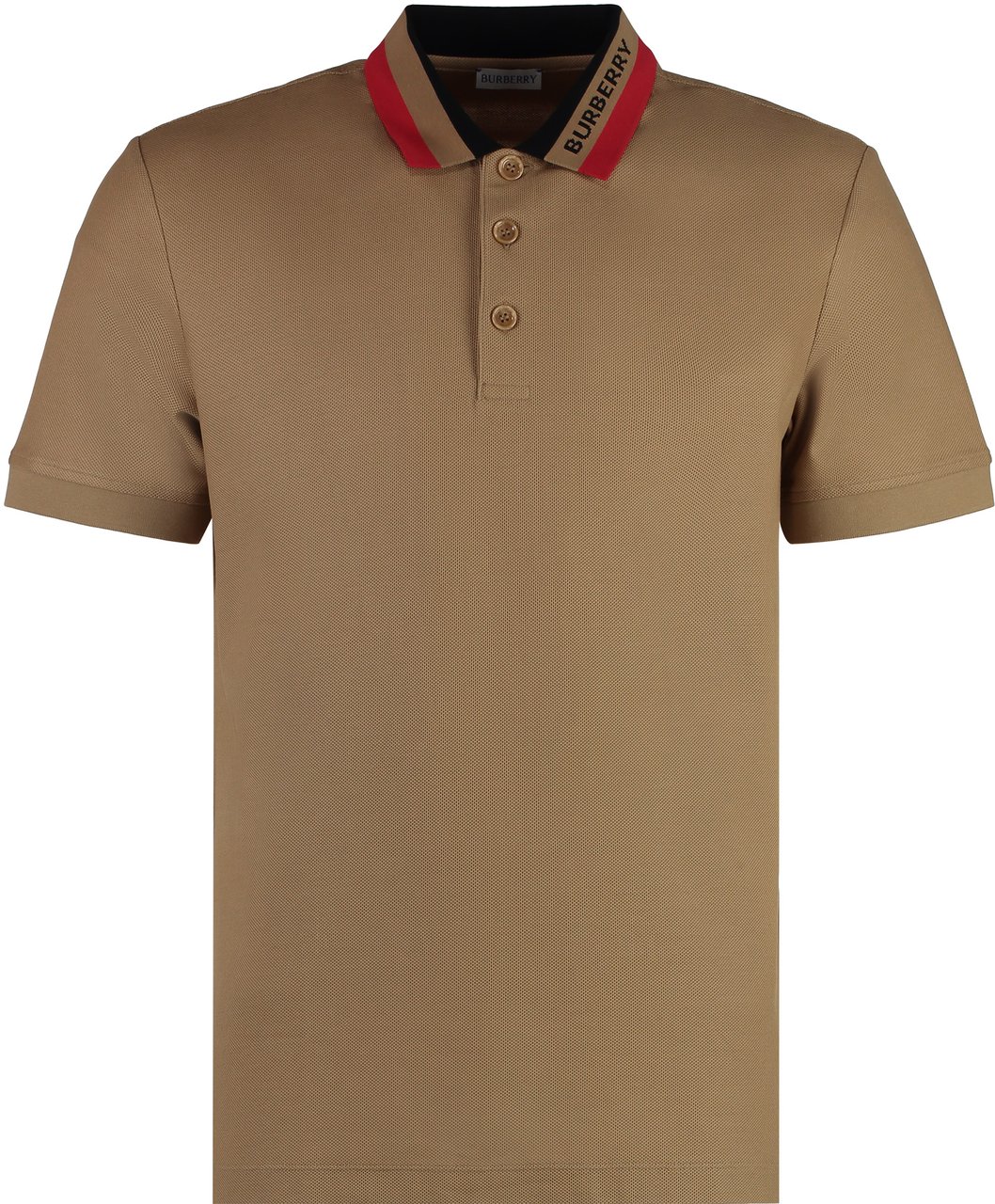 Burberry Cotton-piqué polo shirt Beige