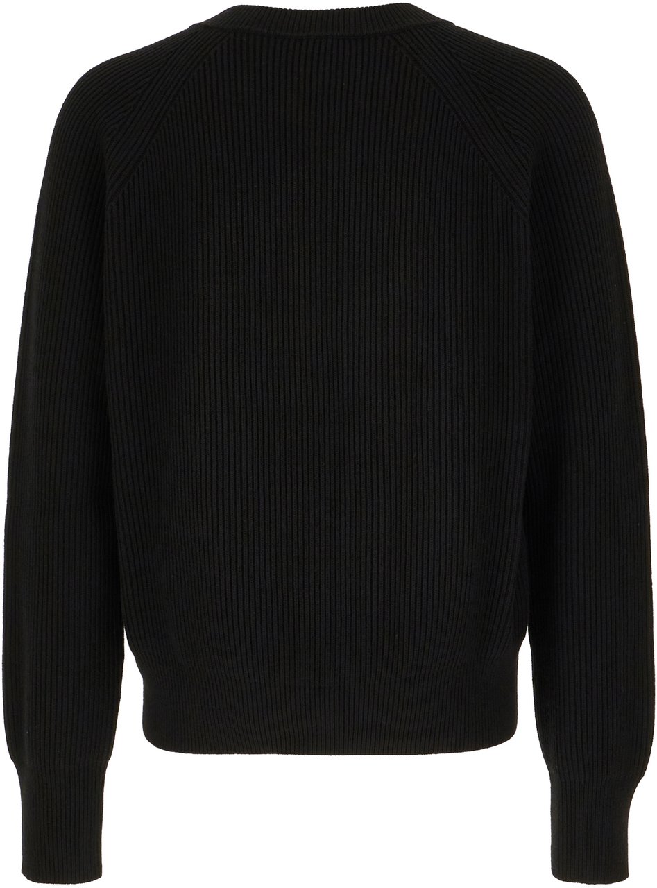 Burberry Burberry Black wool sweater Zwart