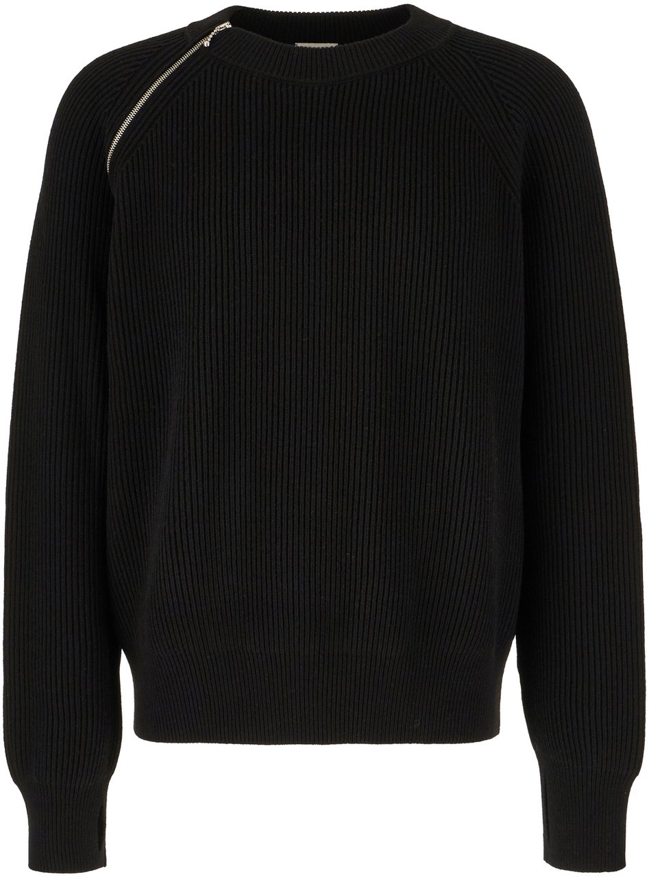 Burberry Burberry Black wool sweater Zwart