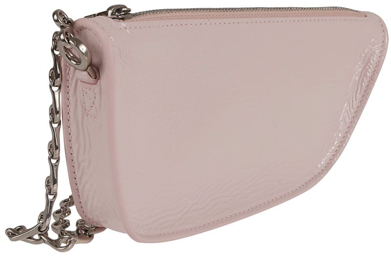 Burberry Curved Shape Bag With Chain Strap Neutraal