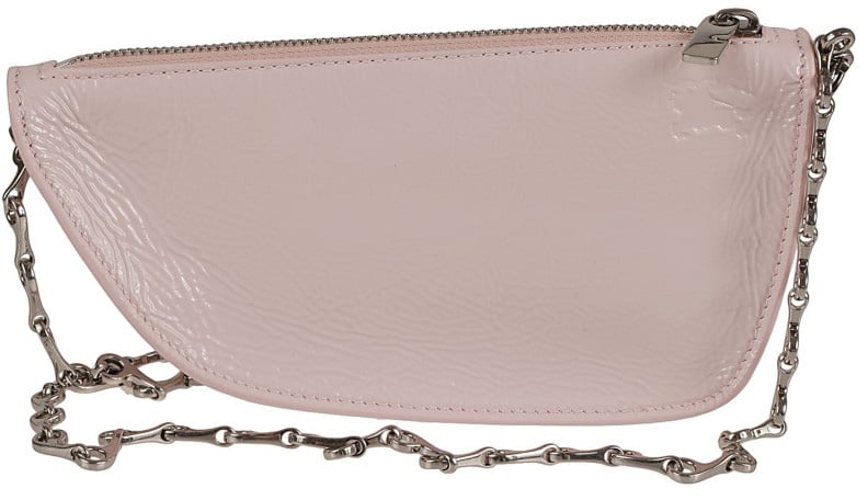 Burberry Curved Shape Bag With Chain Strap Neutraal