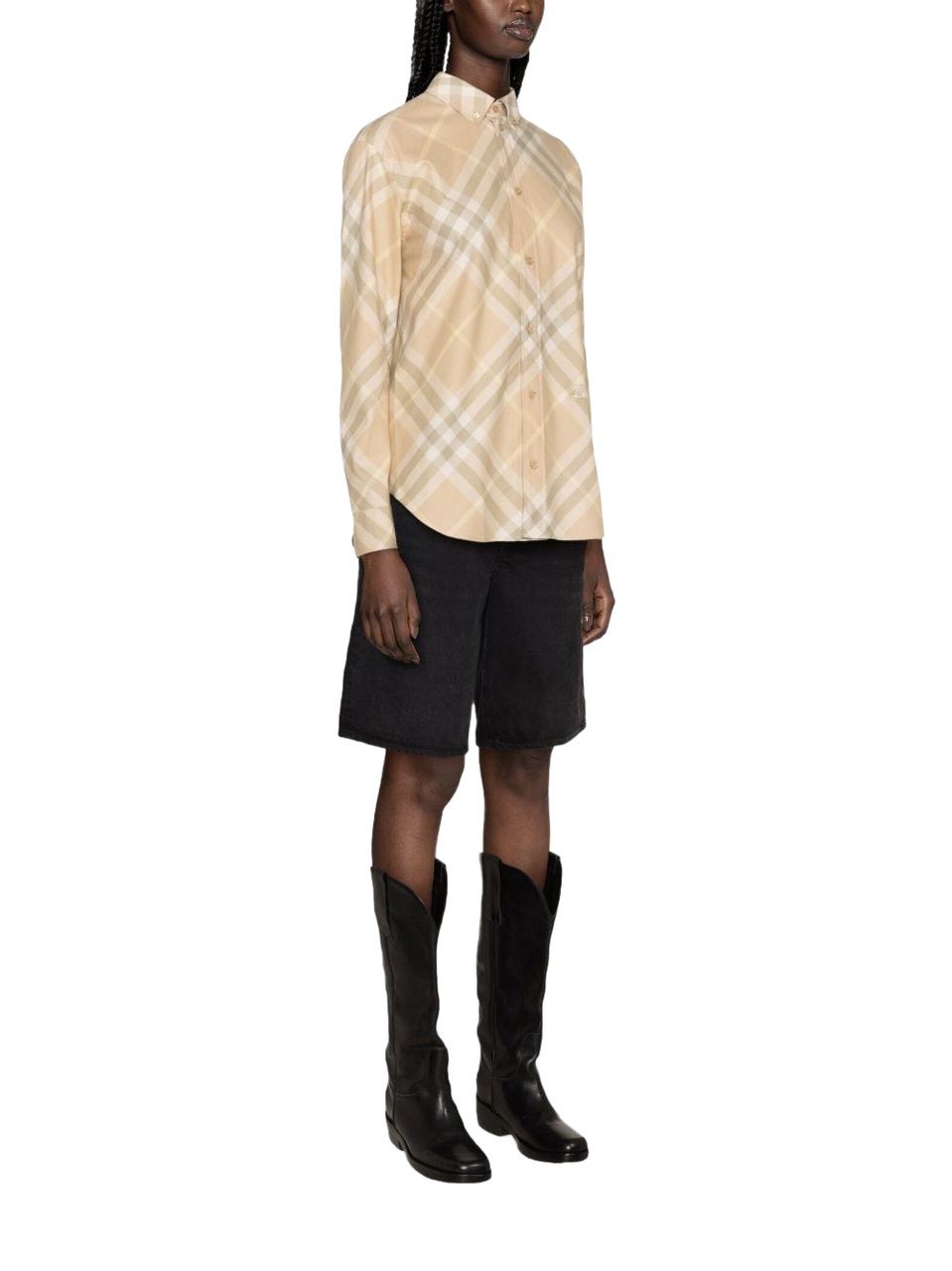 Burberry Shirts Beige Beige