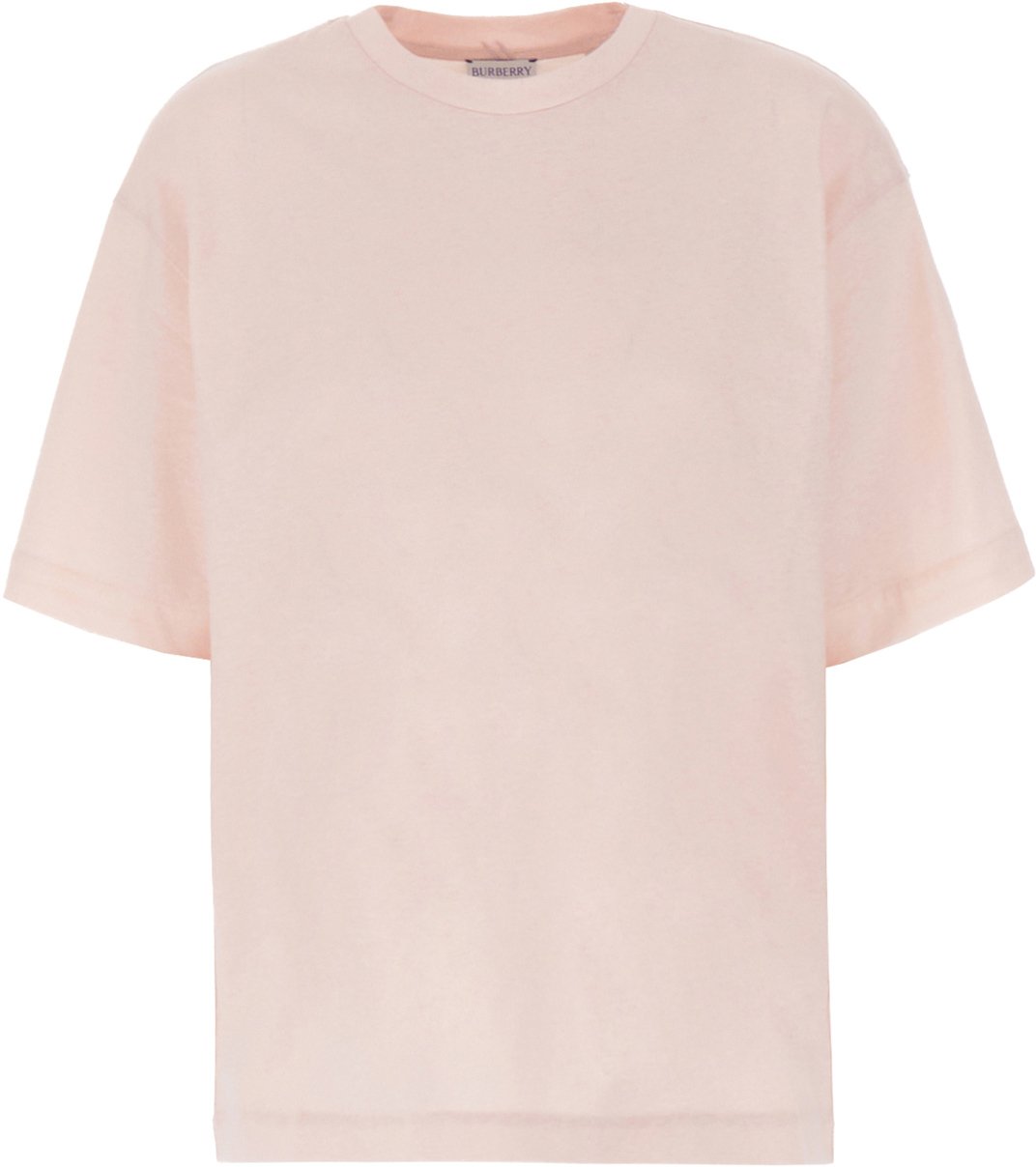 Burberry Burberry Pastel pink oversize cotton t-shirt Roze