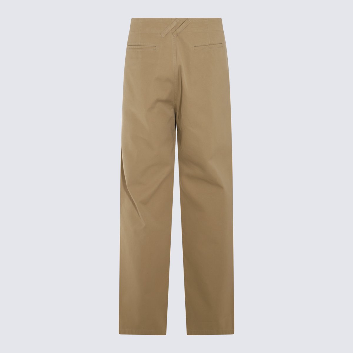 Burberry Straight-Leg Trousers With Classic Waistband And Minimalist Design Neutraal