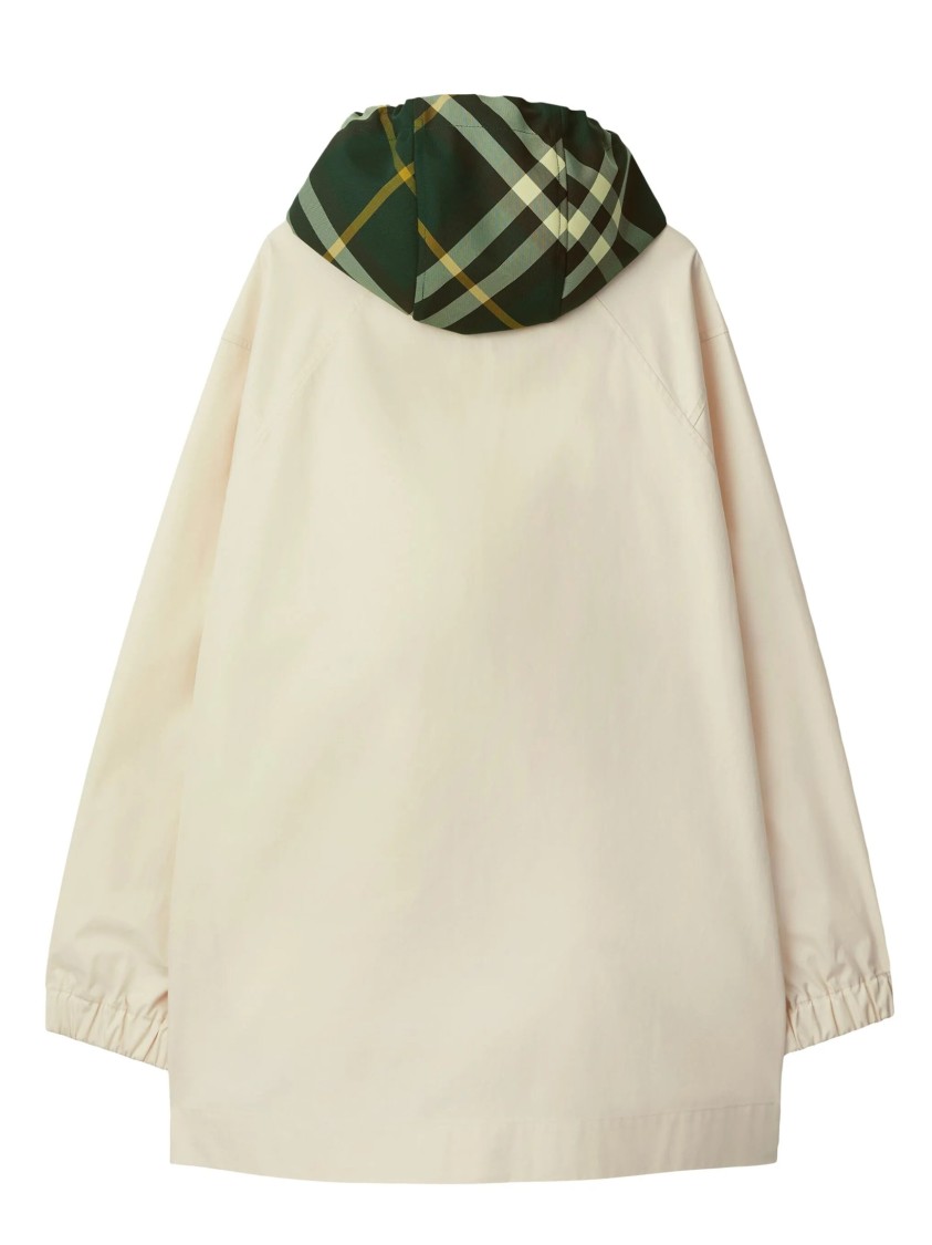 Burberry Relaxed Fit Zip-Front Coat Neutraal
