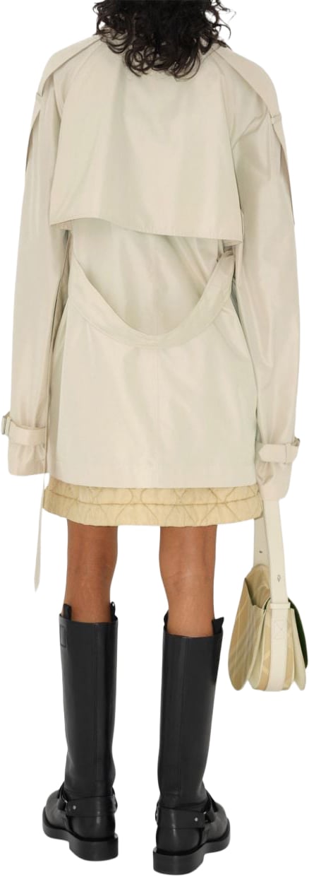Burberry Jackets White Beige