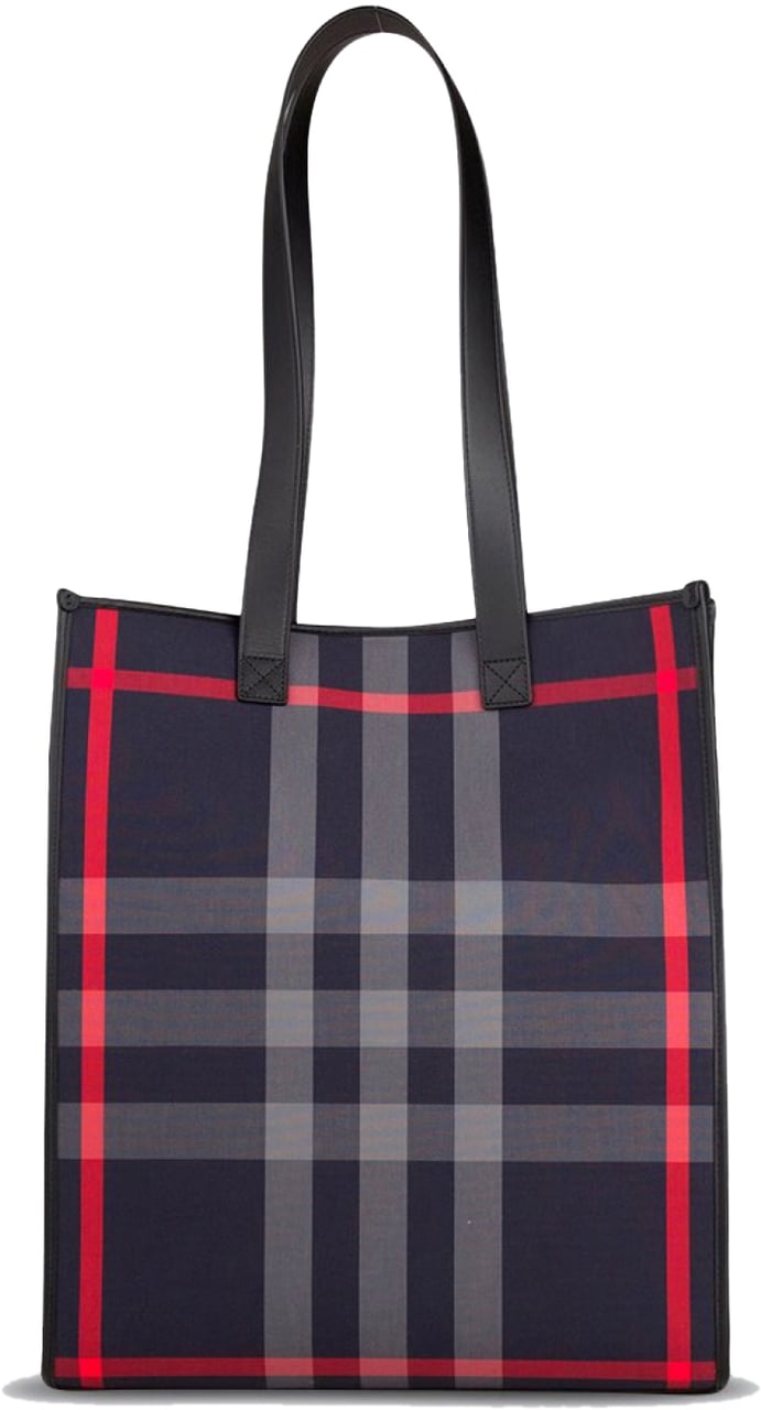 Burberry Ip Check Logo Tote Bag Blauw