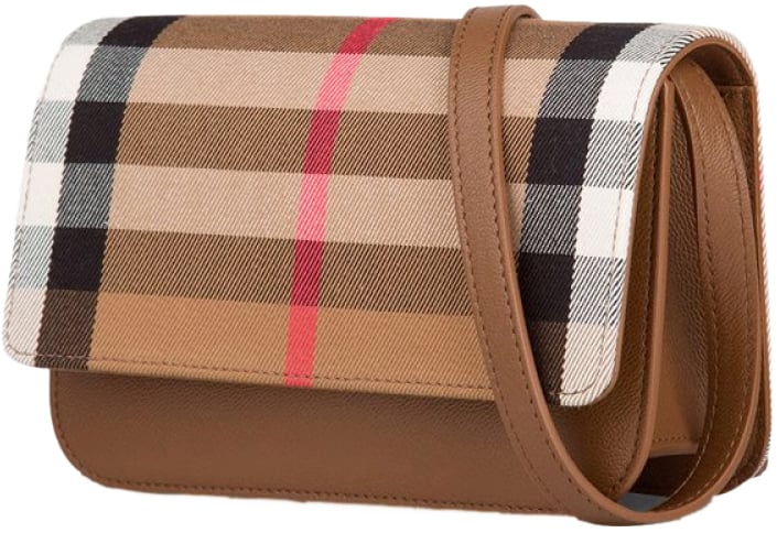 Burberry Madison Check Shoulder Bag Bruin