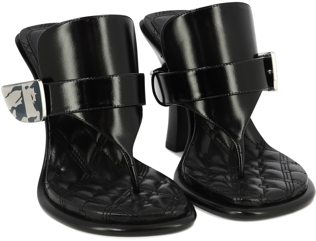 Burberry "Bay" 105mm sandals Zwart