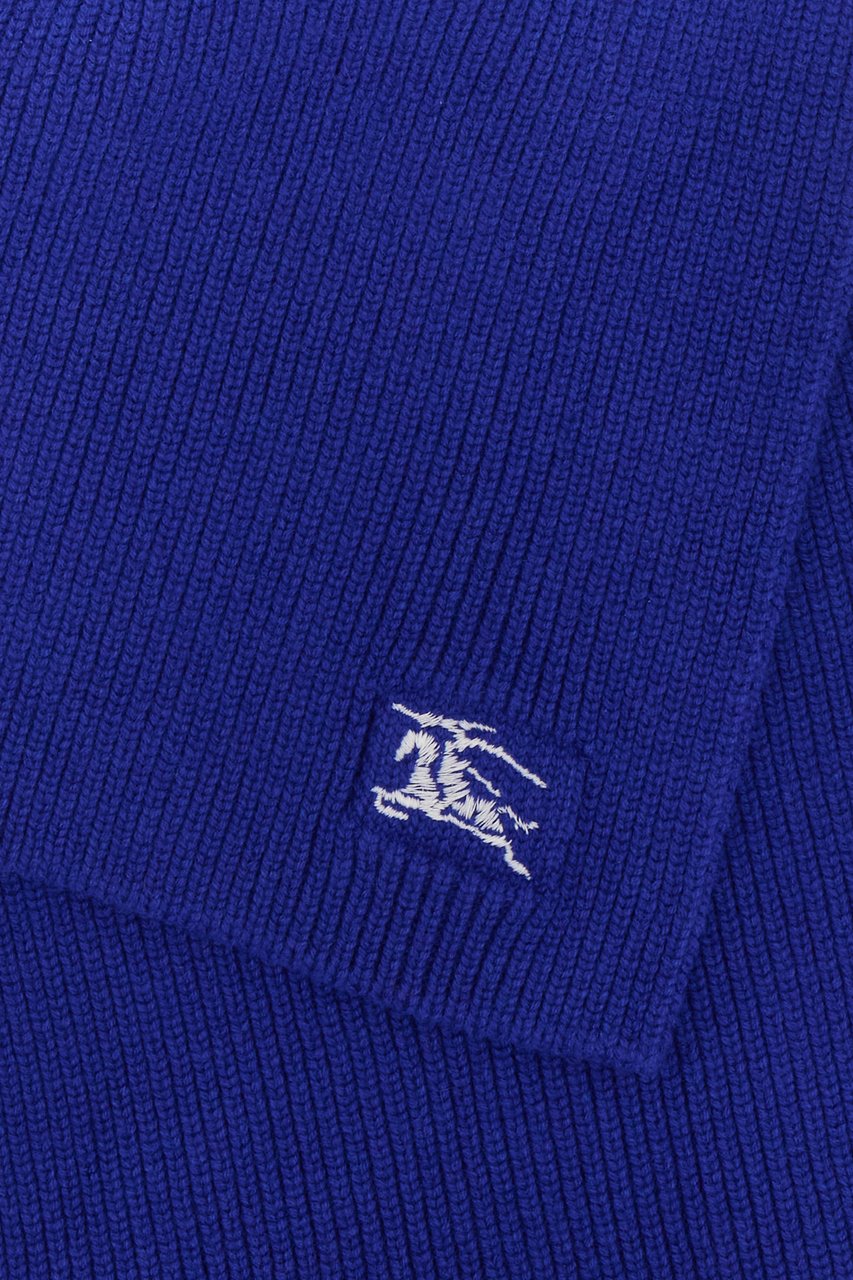 Burberry Burberry Electric blue cashmere scarf Blauw