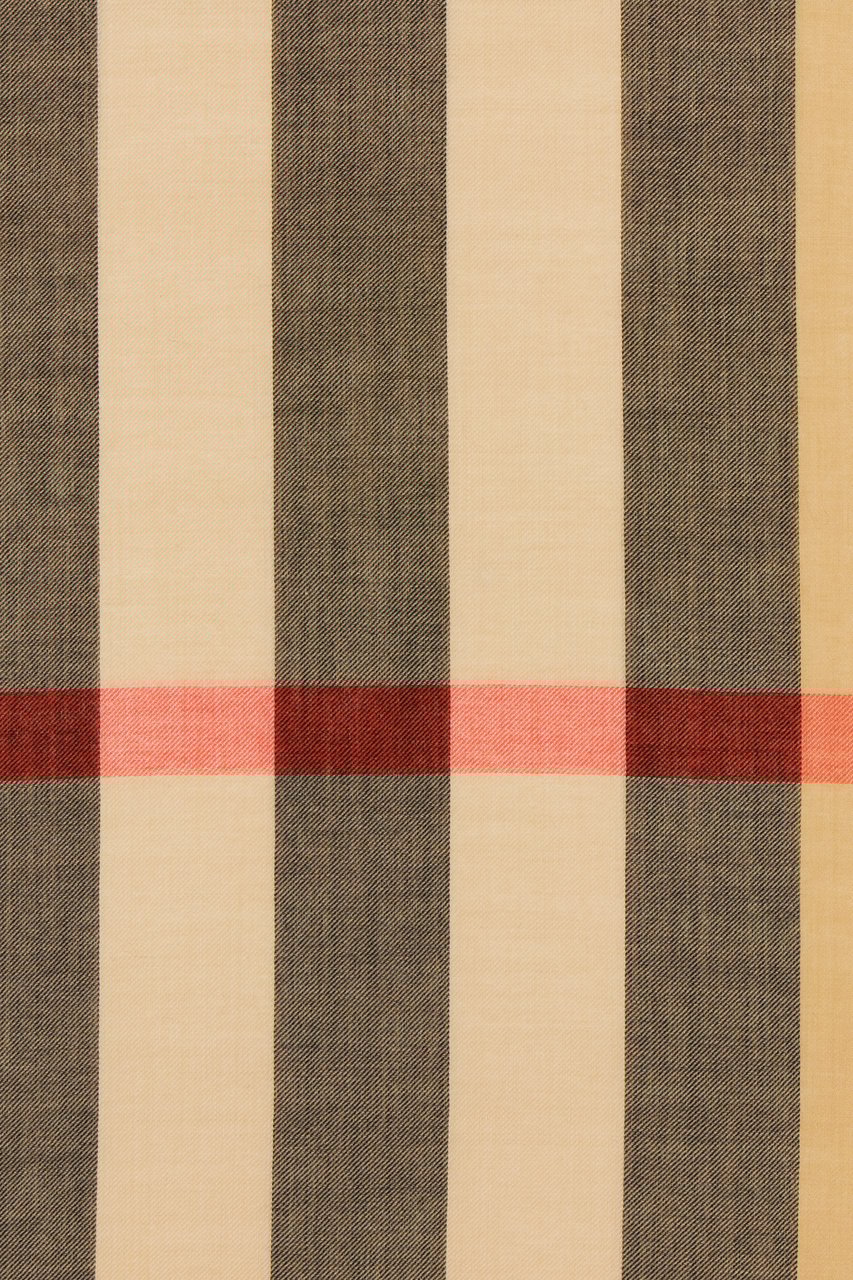 Burberry Burberry Embroidered cashmere blend scarf Divers