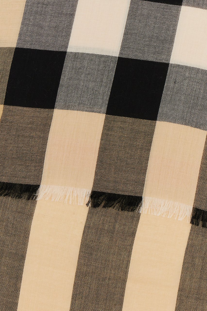 Burberry Burberry Embroidered cashmere blend scarf Divers