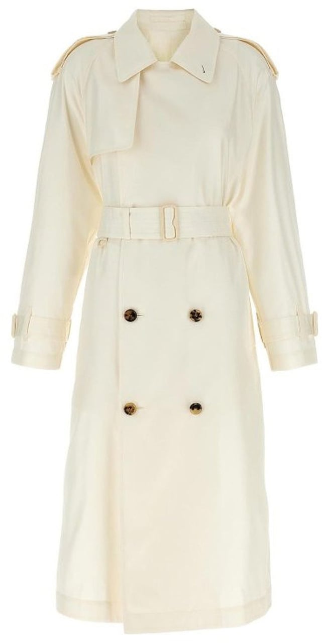 Burberry Burberry Silk Trench Coat Wit