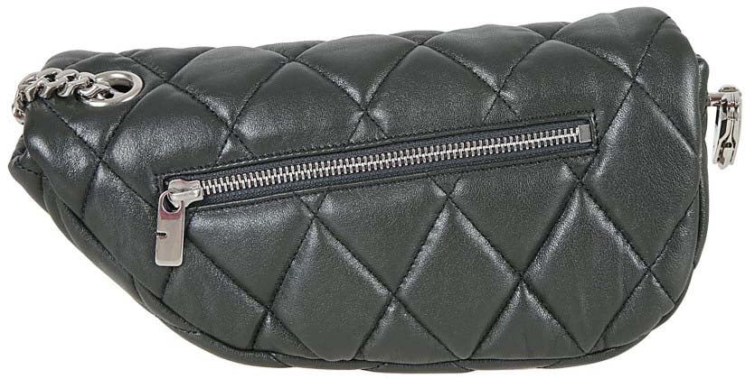 Burberry Quilted Lamb Leather Bag Grijs