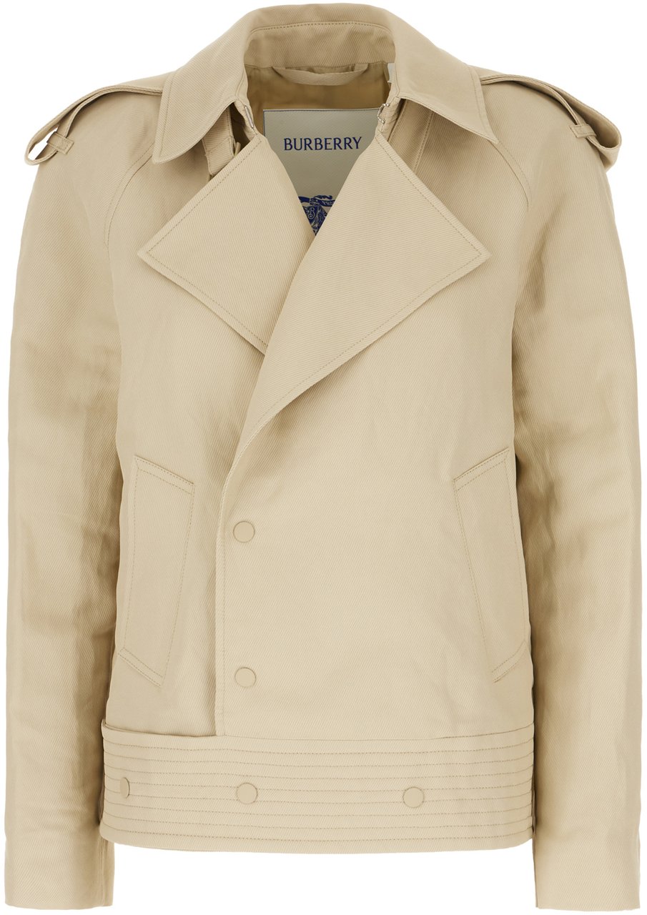 Burberry Burberry Sand cellulose fiber blend jacket Beige