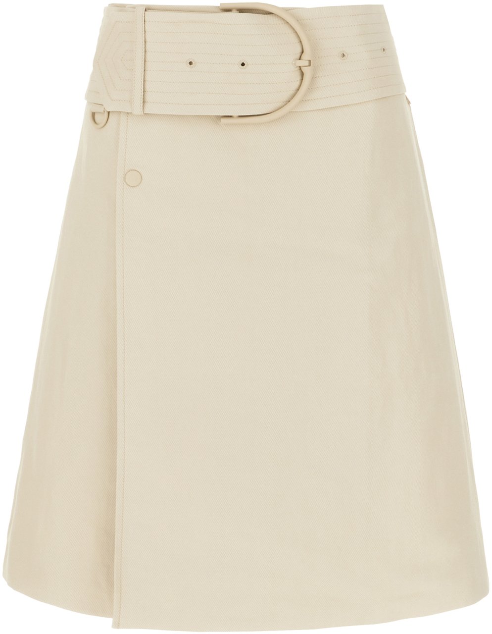 Burberry Burberry Ivory cellulose fiber blend skirt Neutraal
