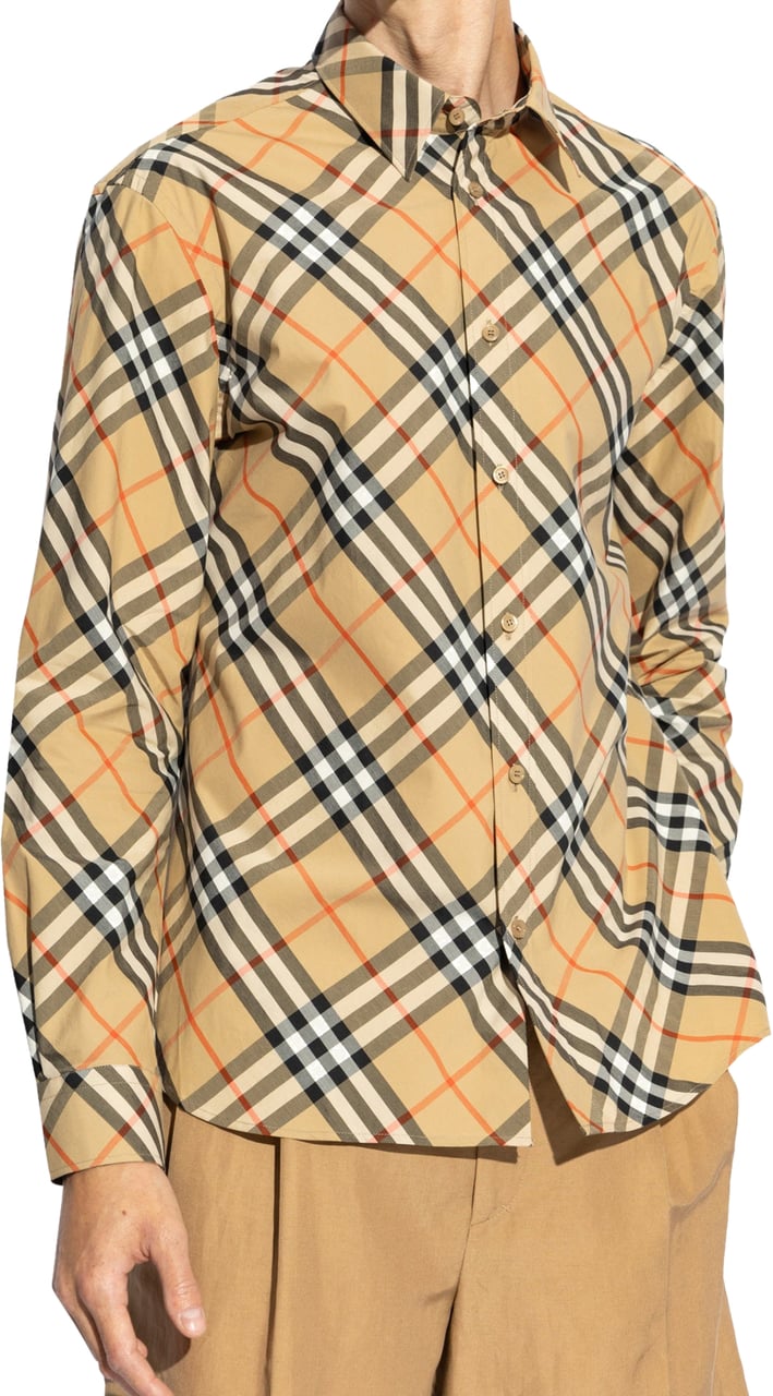 Burberry Burberry Checked Plaid Shirt Bruin