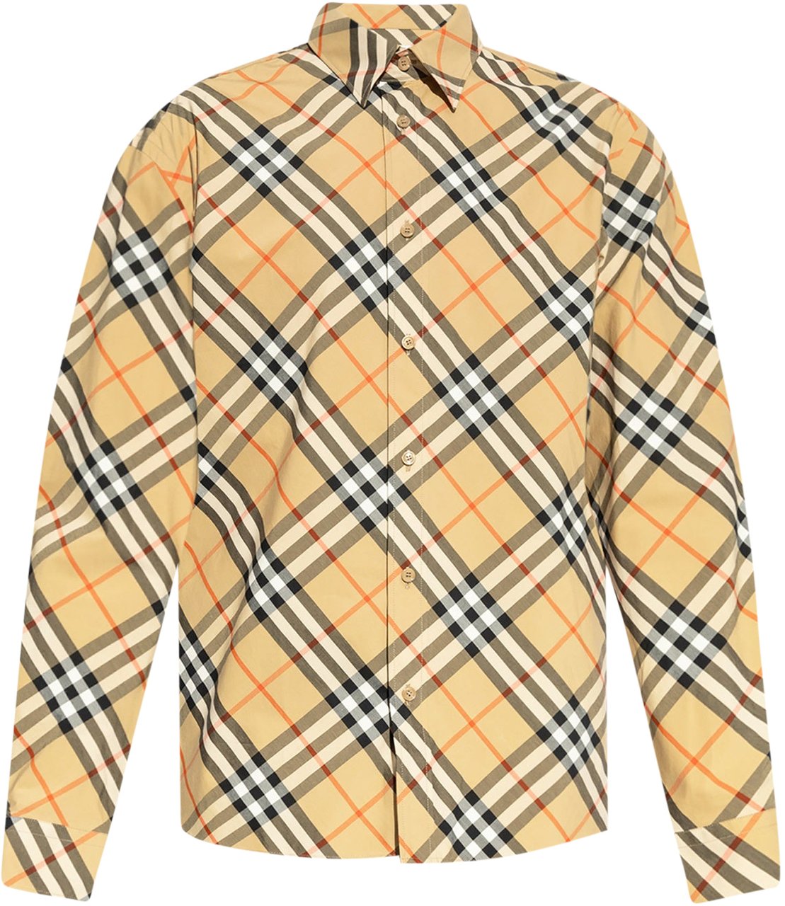 Burberry Burberry Checked Plaid Shirt Bruin