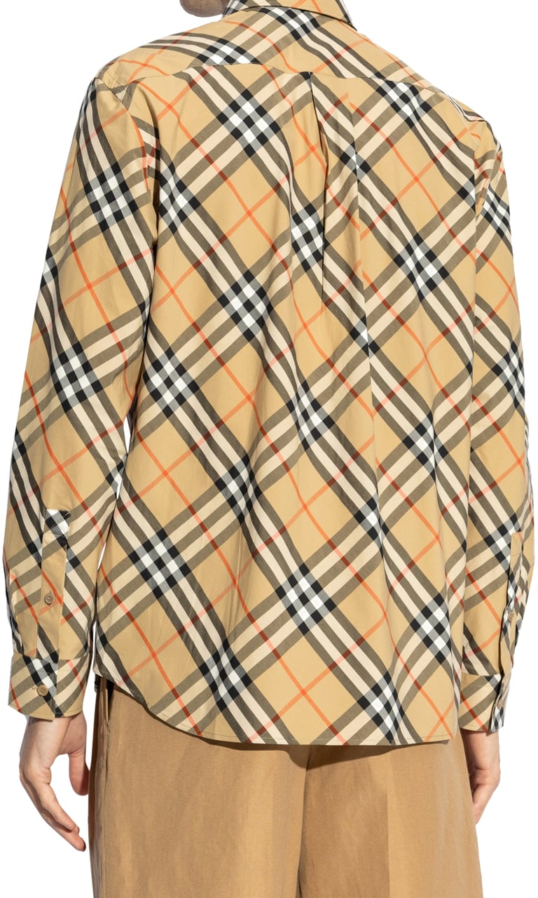 Burberry Burberry Checked Plaid Shirt Bruin