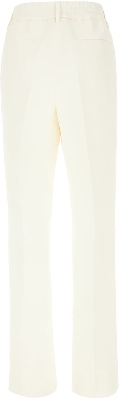 Burberry Burberry Ivory canvas pants Neutraal