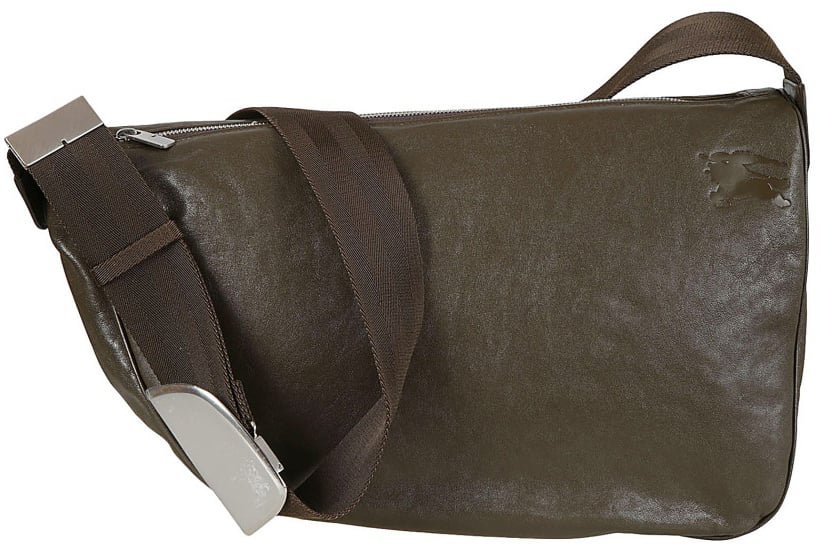 Burberry Lamb Leather Bag With Zip Closure Groen