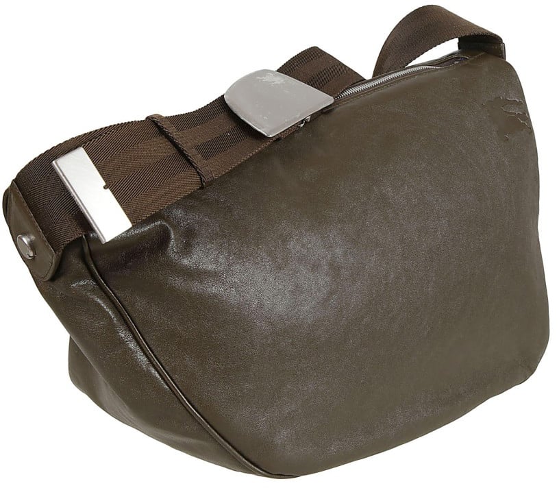 Burberry Lamb Leather Bag With Zip Closure Groen