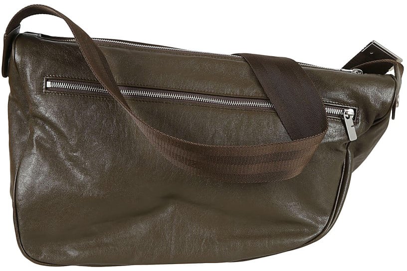 Burberry Lamb Leather Bag With Zip Closure Groen