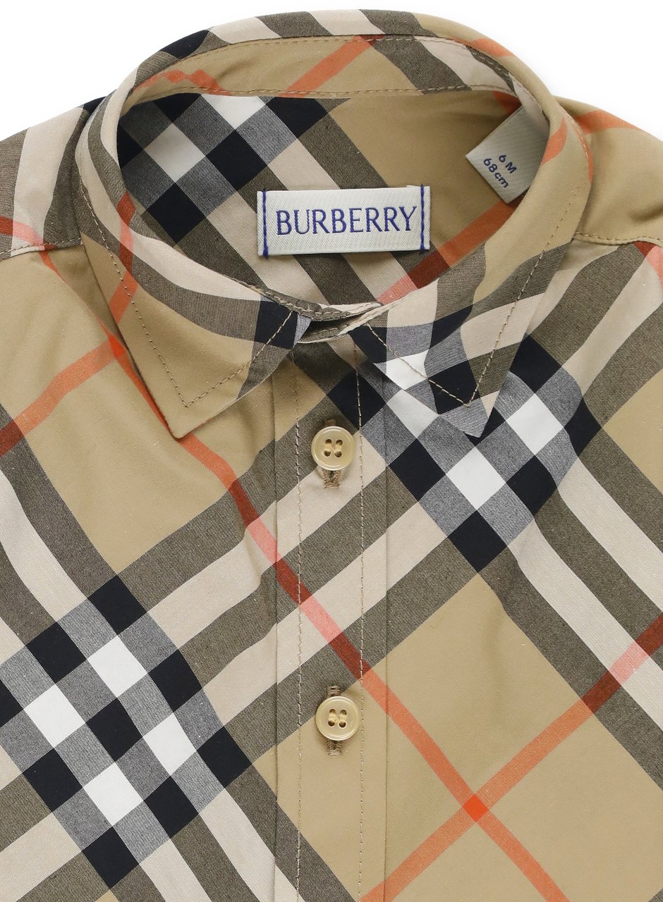 Burberry Shirts Beige Beige
