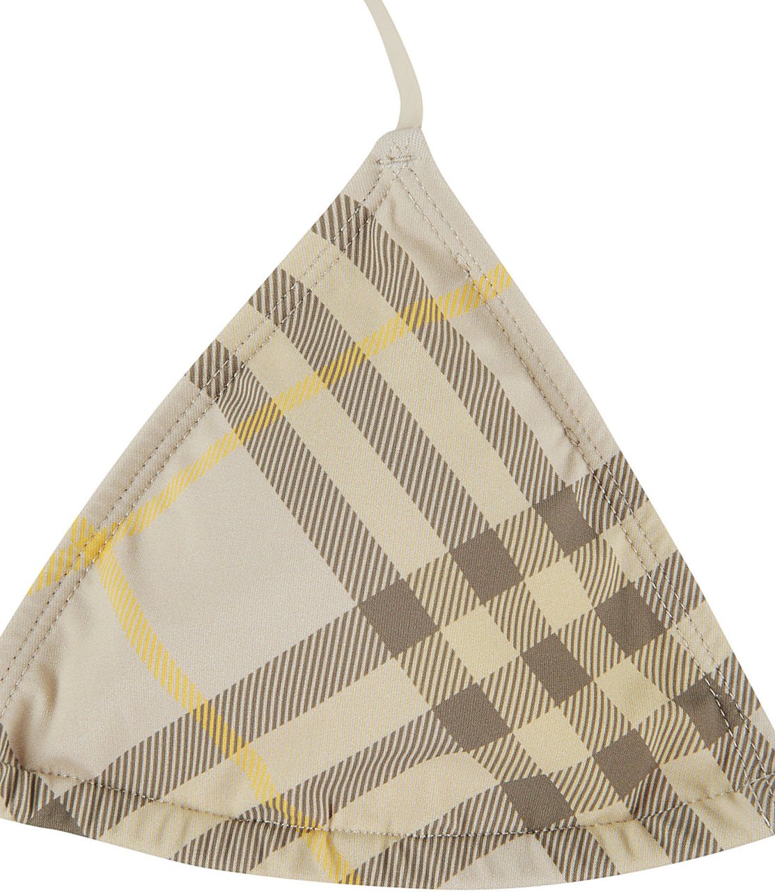 Burberry Triangle Bikini Top with Classic Check Pattern Rood