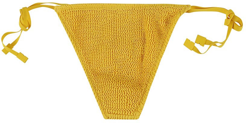 Burberry Textured Yellow Bikini Bottom Goud