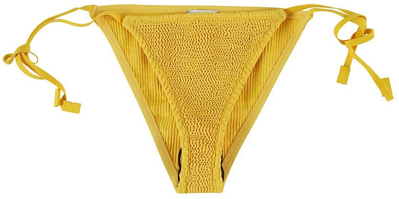 Burberry Textured Yellow Bikini Bottom Goud