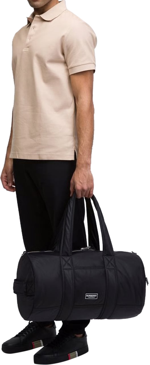 Burberry Logo Large Duffle Bag Zwart