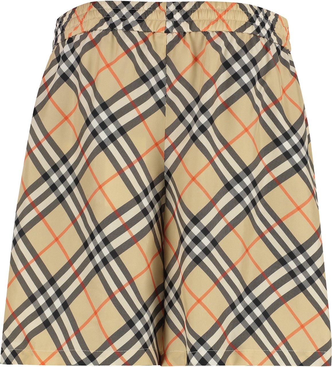 Burberry Check motif bermuda shorts Beige