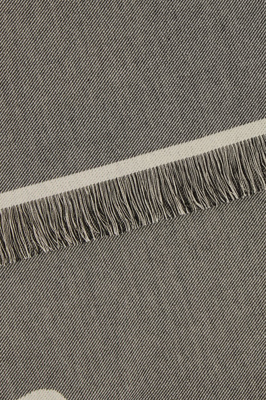 Burberry Burberry Embroidered cotton and wool scarf Divers