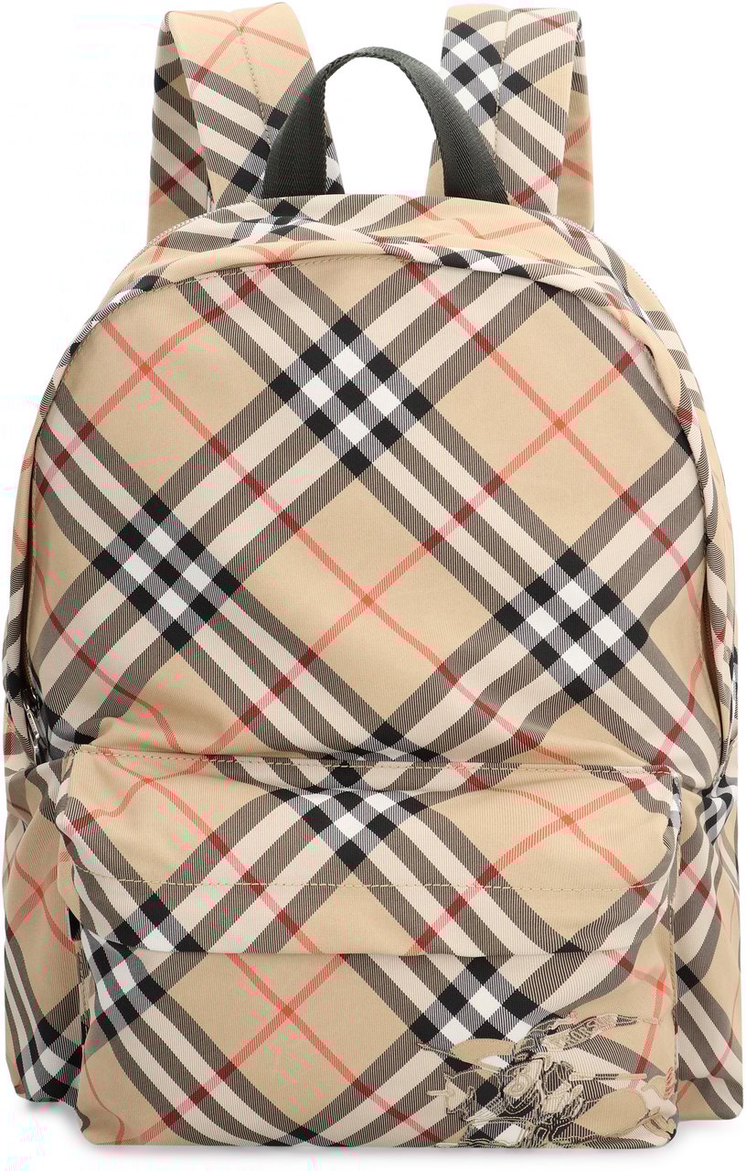 Burberry Printed nylon backpack Neutraal