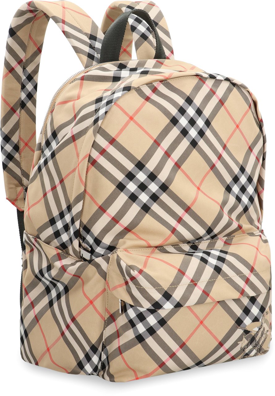 Burberry Printed nylon backpack Neutraal