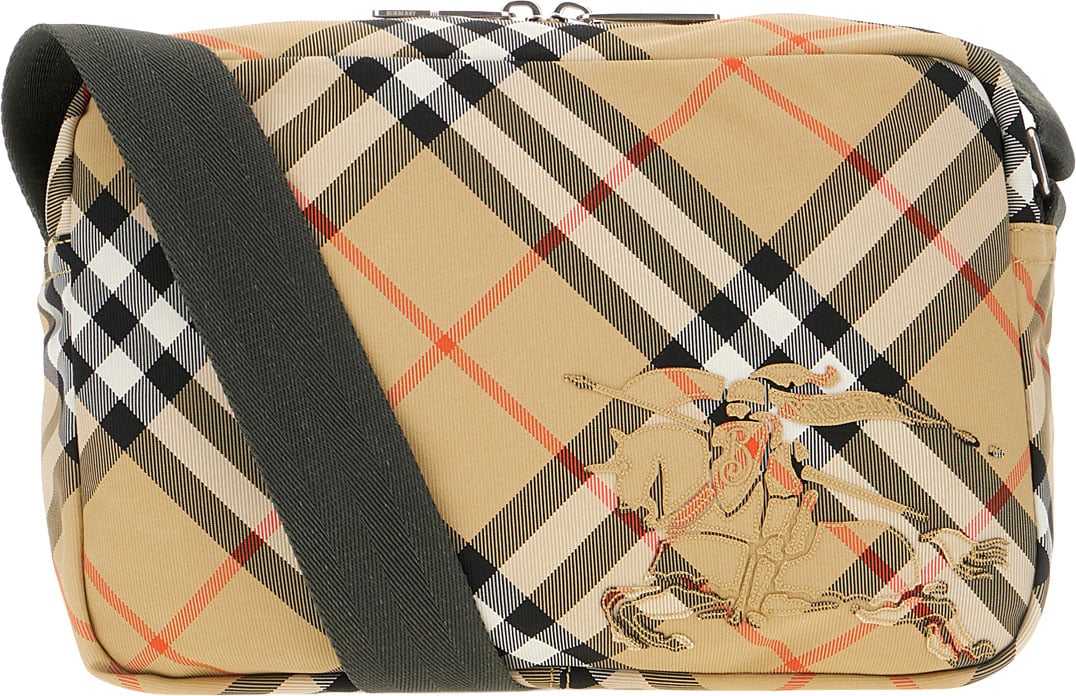 Burberry Embroidered polyester blend crossbody bag Divers