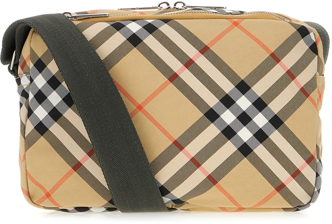 Burberry Embroidered polyester blend crossbody bag Divers
