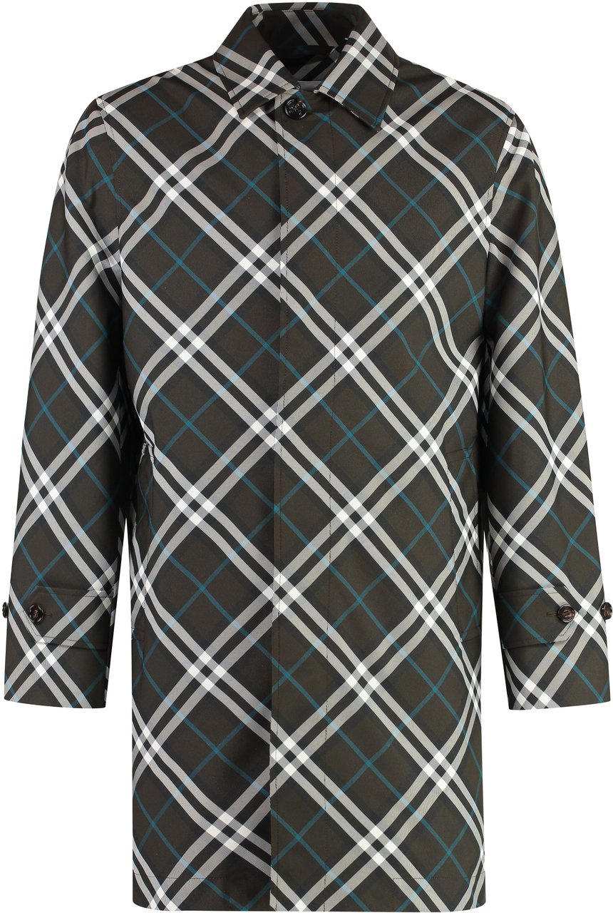 Burberry Gabardine car coat Groen