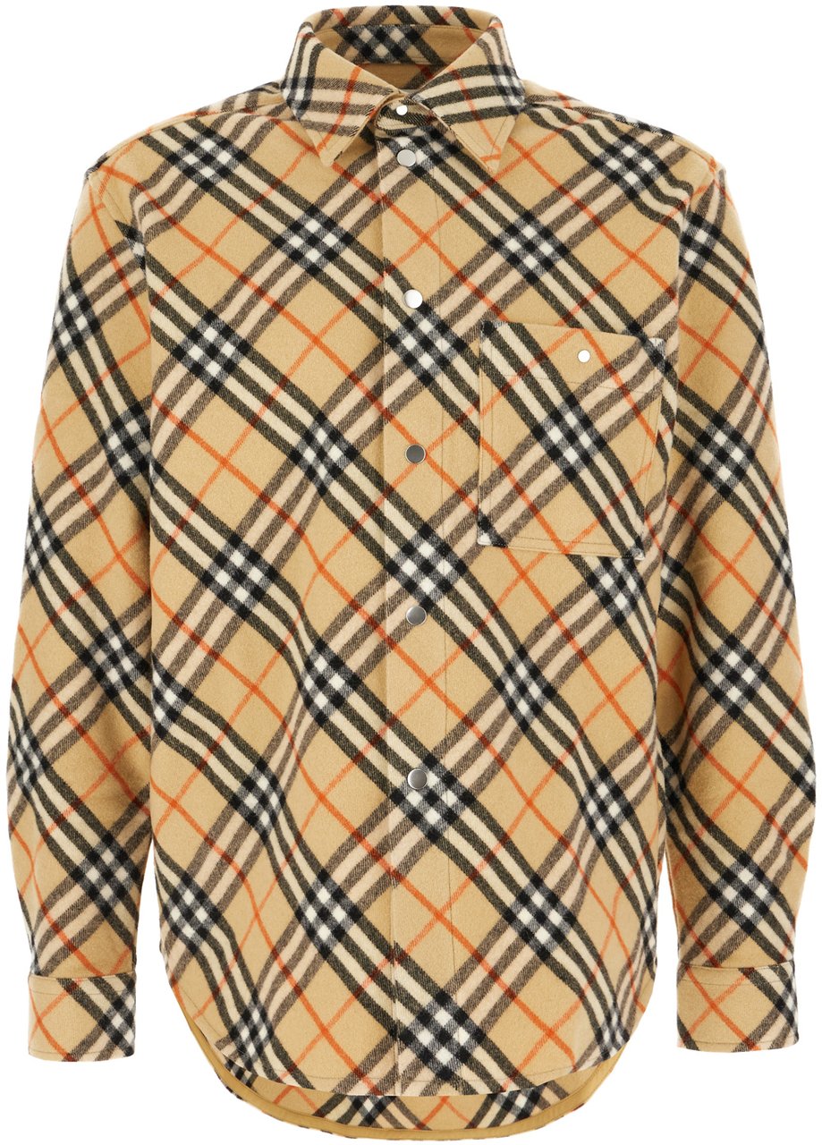 Burberry Burberry Embroidered wool shirt Divers