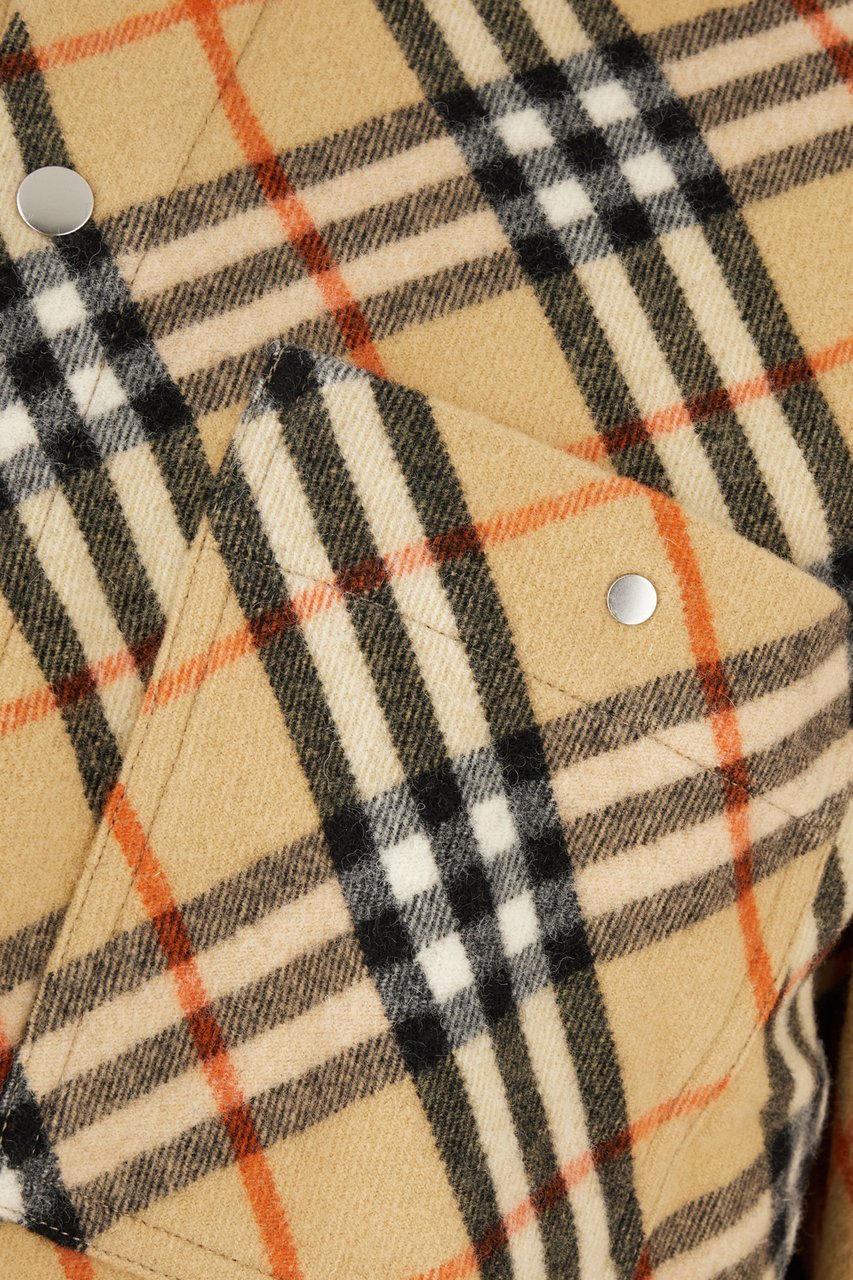 Burberry Burberry Embroidered wool shirt Divers