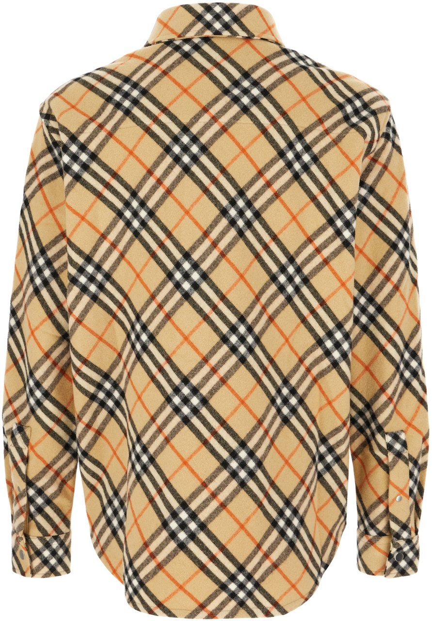 Burberry Burberry Embroidered wool shirt Divers