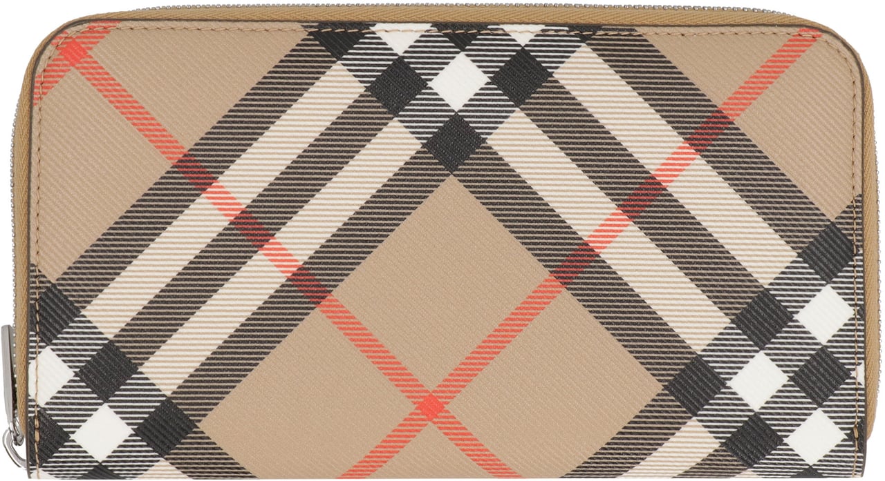 Burberry Coated canvas wallet Neutraal