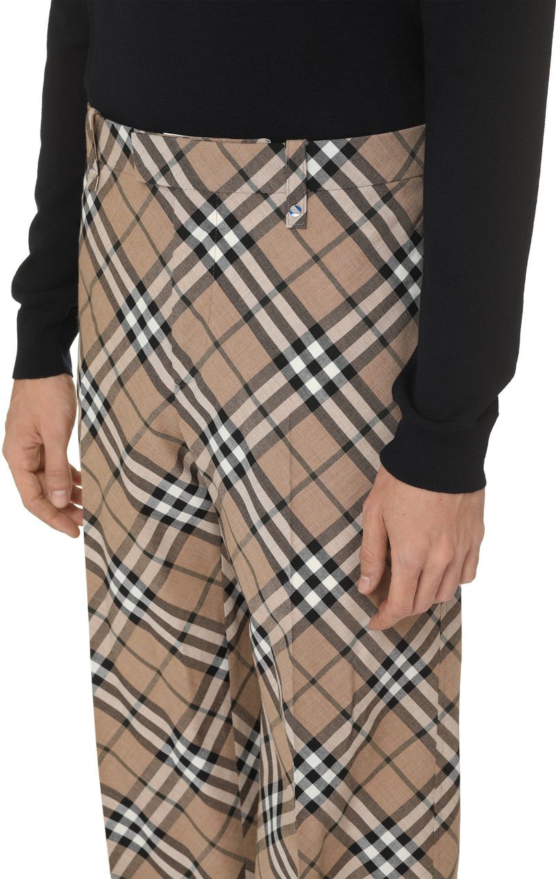 Burberry Wool blend trousers Beige