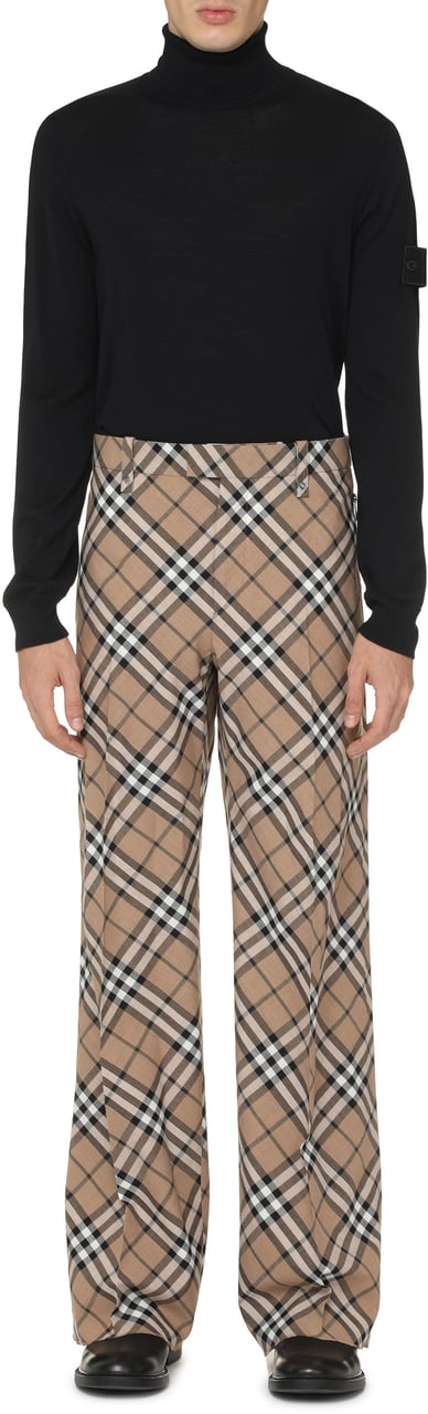 Burberry Wool blend trousers Beige