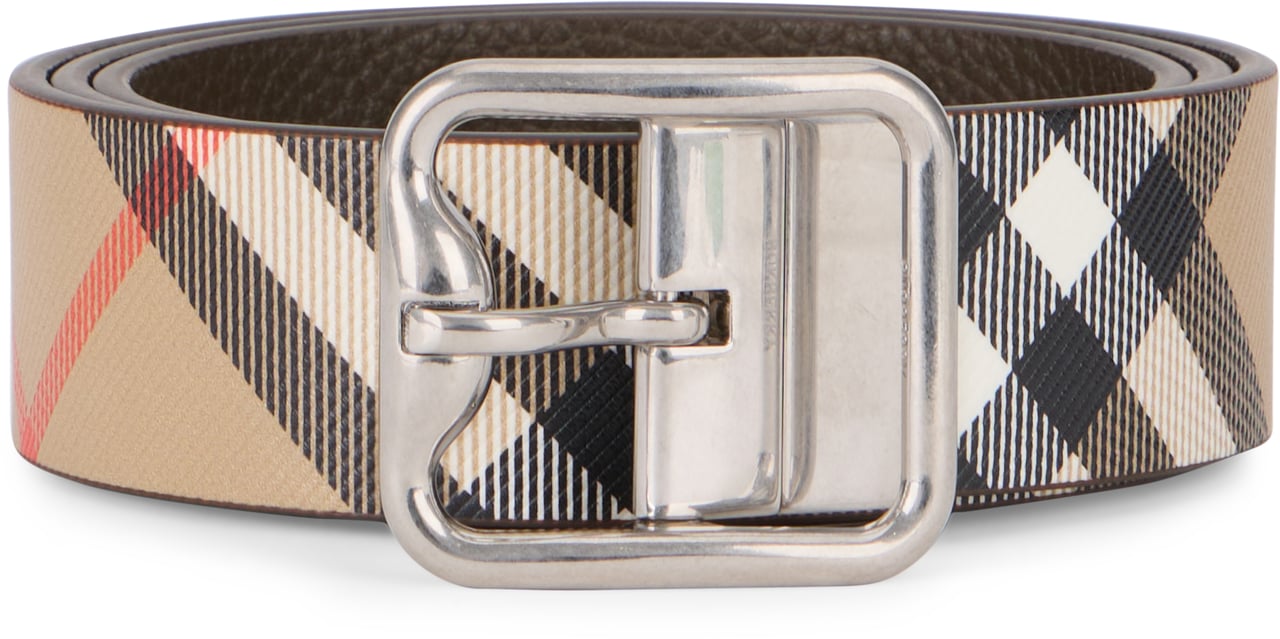 Burberry Reversible leather belt Beige