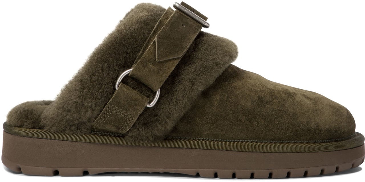 Burberry "Chubby Low" slippers Groen