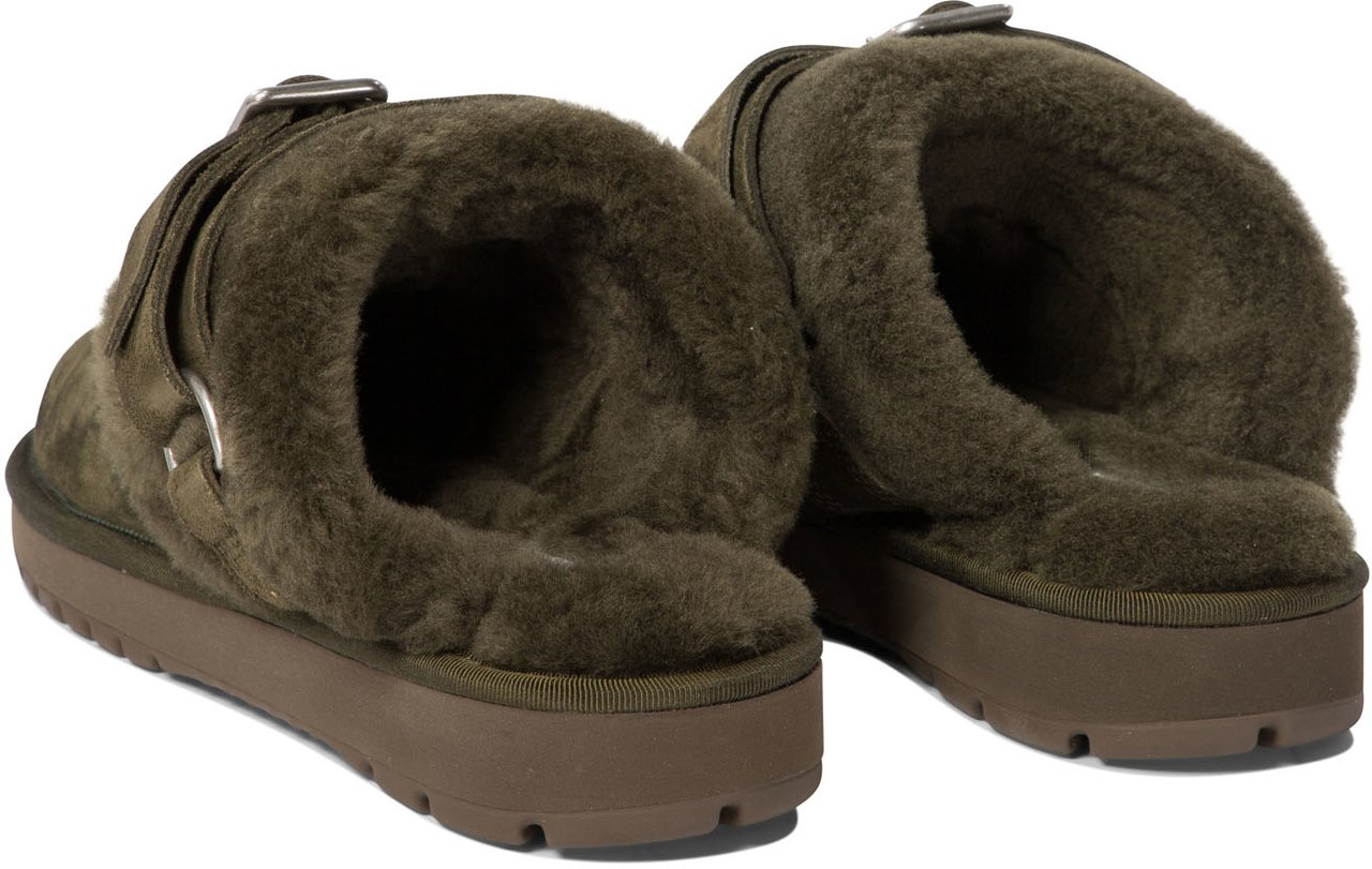 Burberry "Chubby Low" slippers Groen